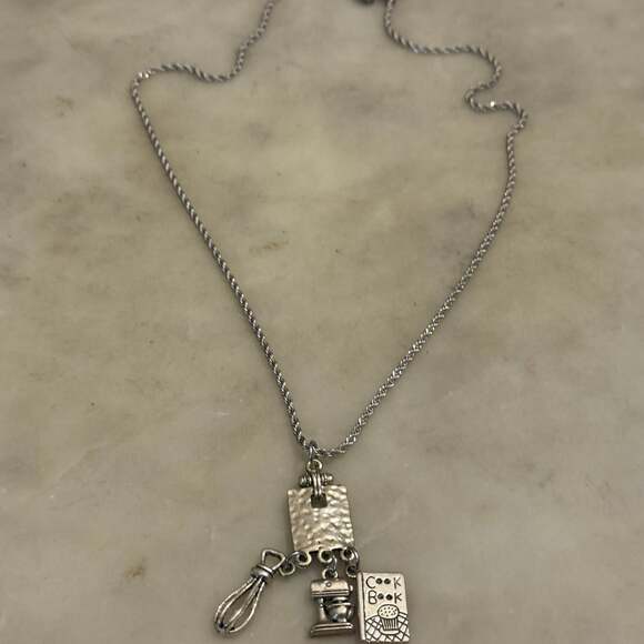 Cooking Charm Necklace With Titanium Chain - Picture 2 of 5